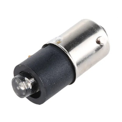 Marl Yellow Indicator Lamp Single Chip 110V DC BA9 Base 4.8mm Diameter 215-521-25-38
