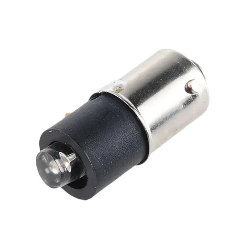 Marl Yellow Indicator Lamp Single Chip 110V DC BA9 Base 4.8mm Diameter 215-521-25-38
