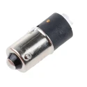 Marl Yellow Indicator Lamp Single Chip 110V DC BA9 Base 4.8mm Diameter 215-521-25-38