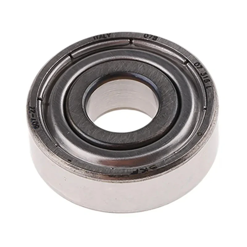 SKF Single Row Deep Groove Ball Bearing, Shielded, 7 mm ID, 19 mm OD, 6 mm Race Width, Steel Ball, Sheet Metal Cage 607-2Z