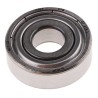 SKF Single Row Deep Groove Ball Bearing, Shielded, 7 mm ID, 19 mm OD, 6 mm Race Width, Steel Ball, Sheet Metal Cage 607-2Z