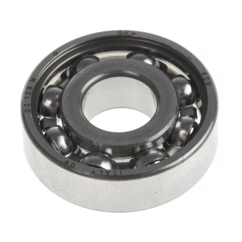 SKF Single Row Deep Groove Ball Bearing 9 mm ID, 24 mm OD, 7 mm Race Width, Open Type Cage, Sheet Metal Cage Material 609