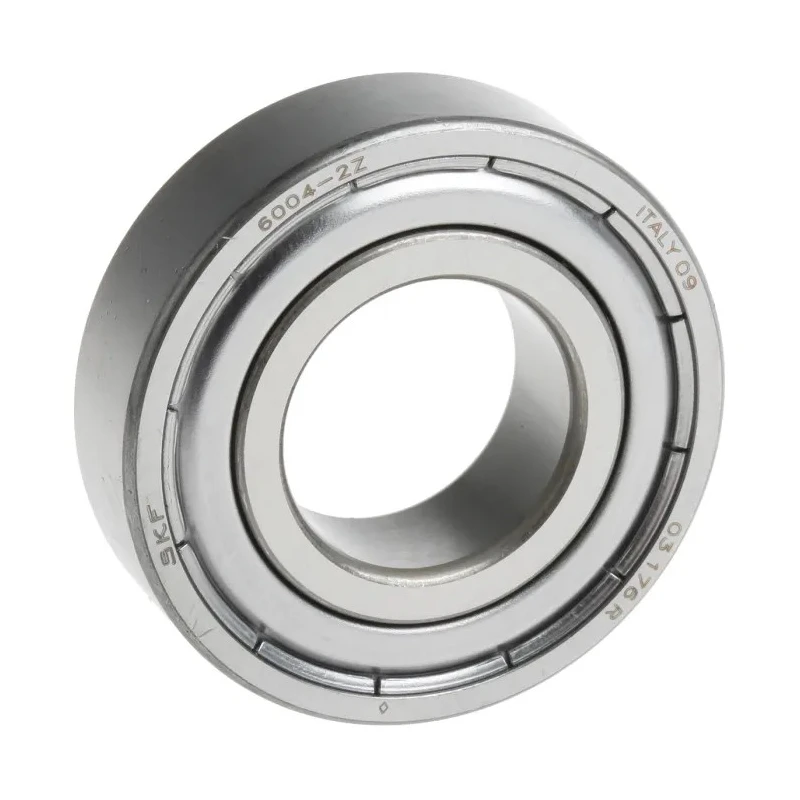 SKF Single Row Deep Groove Ball Bearing 20 mm ID, 42 mm OD, 12 mm Width, Shielded, 6004-2Z