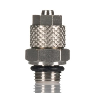 RS PRO Pneumatic Fitting 6mm Push-in Male G 1/4 Threaded to Tube, 15 bar, 70°C 299-3998