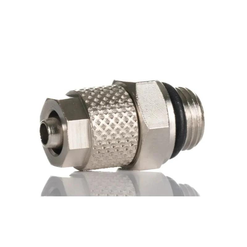 RS PRO Pneumatic Fitting 6mm Push-in Male G 1/4 Threaded to Tube, 15 bar, 70°C 299-3998