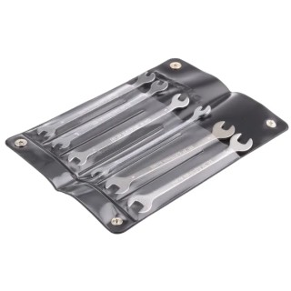 Bahco Open End Spanner Set, 6 Pieces, Sizes 4 To 7 mm, Alloy Steel, Chrome Finish 1933M/6T