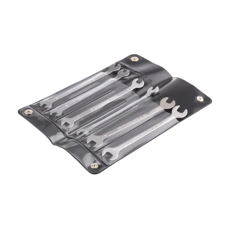 Bahco Open End Spanner Set, 6 Pieces, Sizes 4 To 7 mm, Alloy Steel, Chrome Finish 1933M/6T