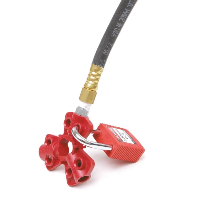 Brady Red 1-Lock Lockout Glass Reinforced Nylon Pneumatic Hose Lockout 7.87 mm ASSY, PNEUMATIC QUICK DISC. L/O 1 PACK