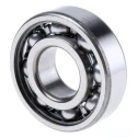 SKF Single Row Deep Groove Ball Bearing 20 mm ID, 47 mm OD, 14 mm Width, Sheet Metal Cage, Steel Balls 6204