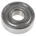 SKF Single Row Deep Groove Ball Bearing 12 mm ID, 32 mm OD, 10 mm Width, Shielded, Steel Balls 6201-2Z