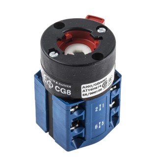 Kraus & Naimer Panel Mount 2 Position 3 Pole Cam Switch 20A 60° Throw CG8.A202/GBA001.*FT