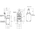 Honeywell Technologies LS Series Roller Lever Limit Switch, SPDT, IP67, Die Cast Zinc Housing, 240V AC, 6A 1LS244-4C