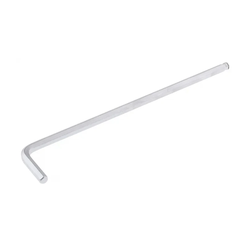 Wiha L Metric Hex Key, Hex size 5 mm, Long Arm, Chrome Vanadium Steel, Chrome Finish 20570