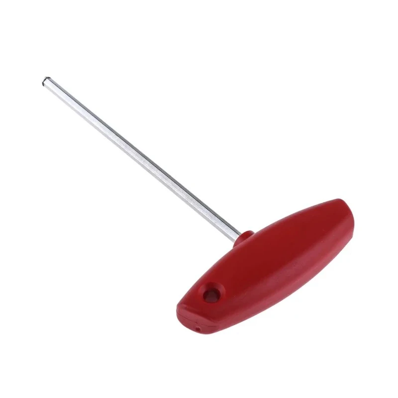 Wiha Nickel Chrome Plated T-Handle Metric Hex Key, Hex Size 5 mm, Chrome Vanadium Steel, Overall Length 182mm 22172