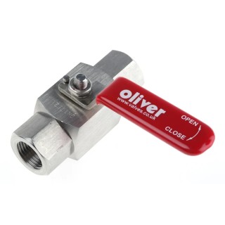 RS PRO Stainless Steel Two-Way Hydraulic Ball Valve BSP Threaded Port 1/2 Inch 6000 psi Operating Pressure 324-5032
