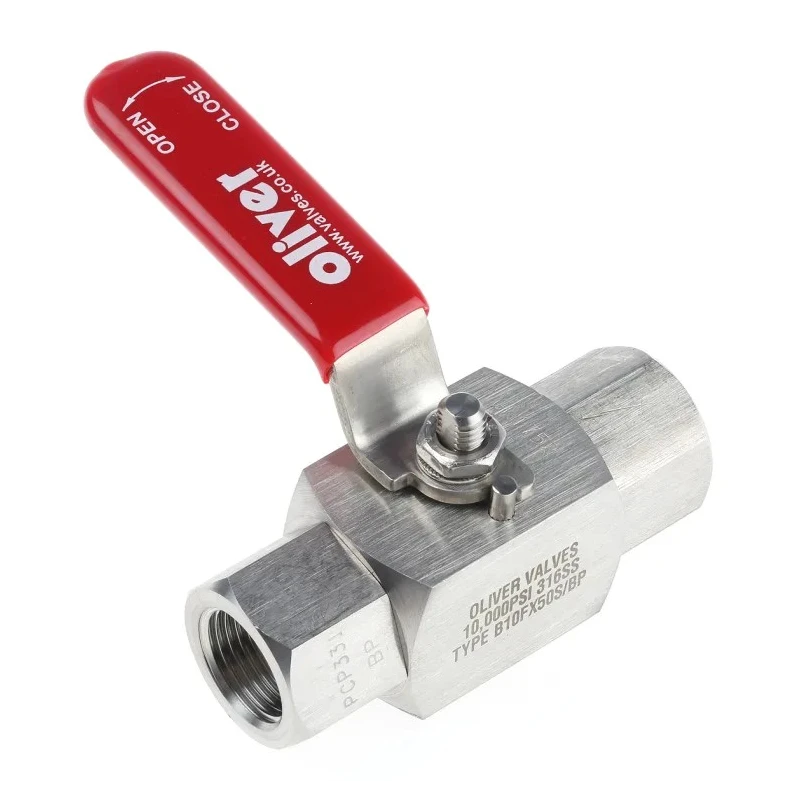 RS PRO Stainless Steel Two-Way Hydraulic Ball Valve BSP Threaded Port 1/2 Inch 6000 psi Operating Pressure 324-5032