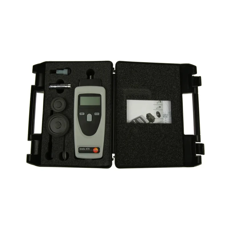 Testo Tachometer Best Accuracy ±0.02 % LCD Display 99999rpm Rotational Speed Meter 0563 0470
