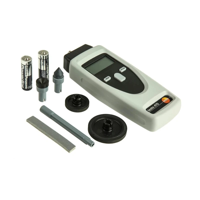Testo Tachometer Best Accuracy ±0.02 % LCD Display 99999rpm Rotational Speed Meter 0563 0470