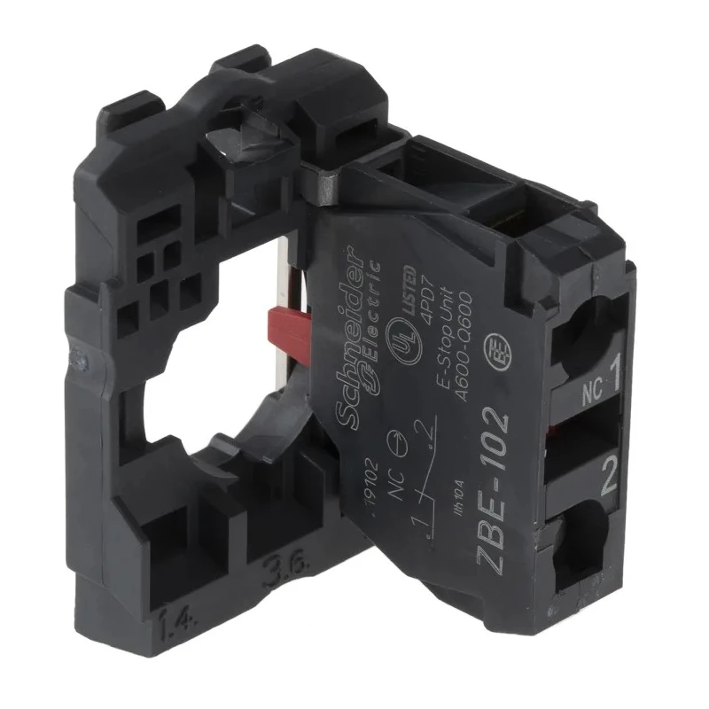 Schneider Electric Harmony Series Contact Block 600V, SPST, 10A Current Rating ZB5AZ102