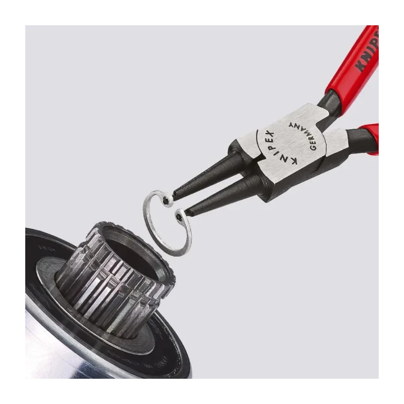Knipex Chrome Vanadium Steel Internal Circlip Plier 140mm Overall Length Model 44 11 J1