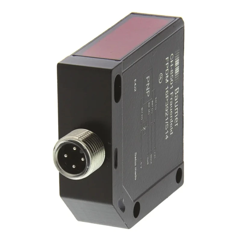 Baumer Retroreflective Photoelectric Sensor Block Sensor 4 m Detection Range PNP Output IP67 FPDM 16P3921/S14