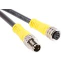 Brad from Molex Nano-Change Female 4 Way M8 to Female 4 Way M8 Cable Assembly 1 m 1200878156