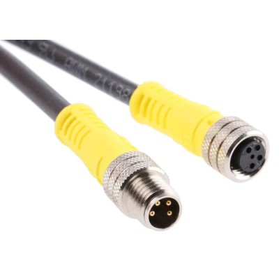 Brad from Molex Nano-Change Female 4 Way M8 to Female 4 Way M8 Cable Assembly 1 m 1200878156