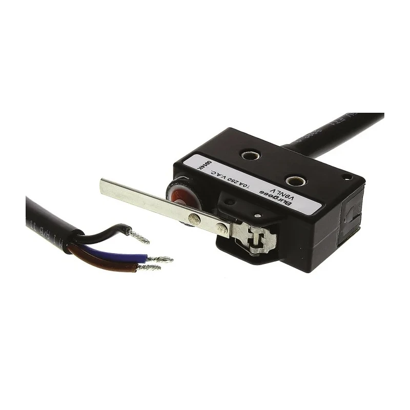 Saia-Burgess Lever Micro Switch, Pre-Wired Terminal, 10A, 250 V AC, SPDT, IP67 43780