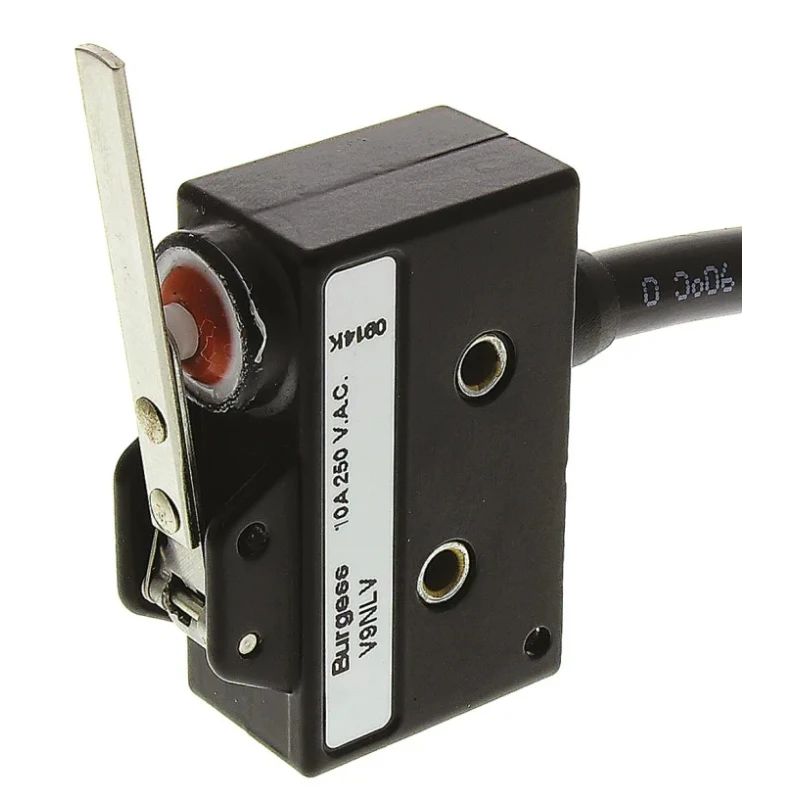 Saia-Burgess Lever Micro Switch, Pre-Wired Terminal, 10A, 250 V AC, SPDT, IP67 43780