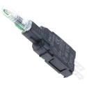 Schneider Electric Harmony Series Light Block, LED Illuminated, 30V ac/dc, Green, FASTON Terminal, Model ZB6EB3B