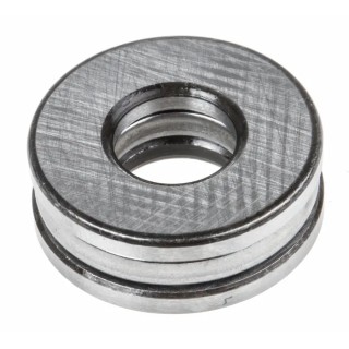 SKF Thrust Ball Bearing, 1 Row, 10 mm Inner Diameter, 24 mm Outer Diameter, 9 mm Race Width, Steel Balls, Sheet Metal 51100