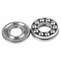 SKF Thrust Ball Bearing, 1 Row, 10 mm Inner Diameter, 24 mm Outer Diameter, 9 mm Race Width, Steel Balls, Sheet Metal 51100