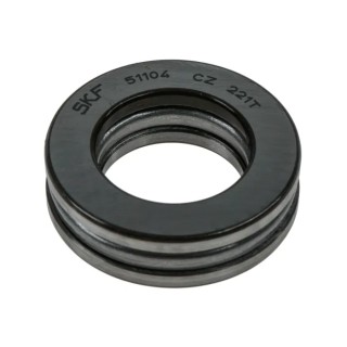 SKF Single-Row Thrust Ball Bearing 20 mm ID 35 mm OD 10 mm Width, Steel Balls, Sheet Metal Cage, Open Type 51104