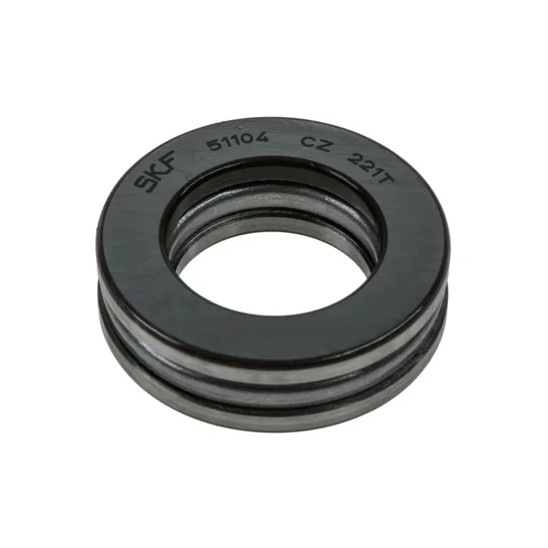 SKF Single-Row Thrust Ball Bearing 20 mm ID 35 mm OD 10 mm Width, Steel Balls, Sheet Metal Cage, Open Type 51104