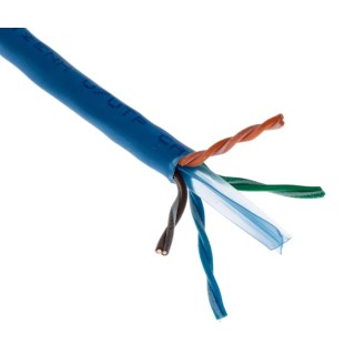 RS PRO Cat6 Ethernet Cable, Unshielded Unscreened, 304 m, Blue Low Smoke Zero Halogen 7812ENH
