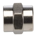 Legris LF3000 Series Female Brass Pneumatic Fitting Threaded G 1/8 in, Nickel Finish 0902 00 10