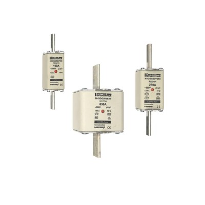Mersen 40A NH Fuse NH000 500V AC Ceramic gG Type with Leaf Spring Fuse Indicator NH000