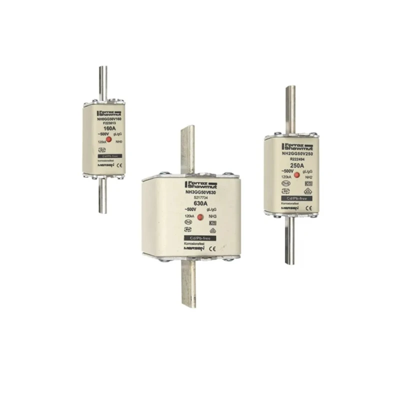 Mersen 40A NH Fuse NH000 500V AC Ceramic gG Type with Leaf Spring Fuse Indicator NH000
