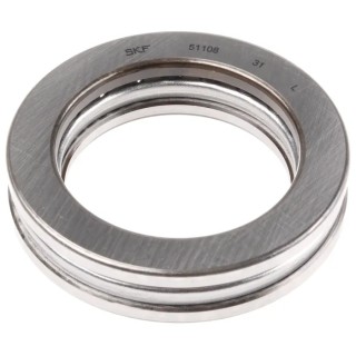 SKF Thrust Ball Bearing 1 Row, Steel Balls, Sheet Metal Cage, 40 mm Inside Diameter, 60 mm Outside Diameter, 13 mm 51108