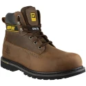 CAT Holton Brown Steel Toe Capped Men's Safety Boots Size UK 12, EU 46, Heat Resistant Sole, Lace Up P708025