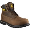 CAT Holton Brown Steel Toe Capped Men's Safety Boots Size UK 12, EU 46, Heat Resistant Sole, Lace Up P708025