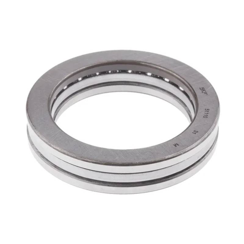 SKF Thrust Ball Bearing 50 mm ID, 70 mm OD, 14 mm Race Width, Sheet Metal Cage, Steel Balls 51110