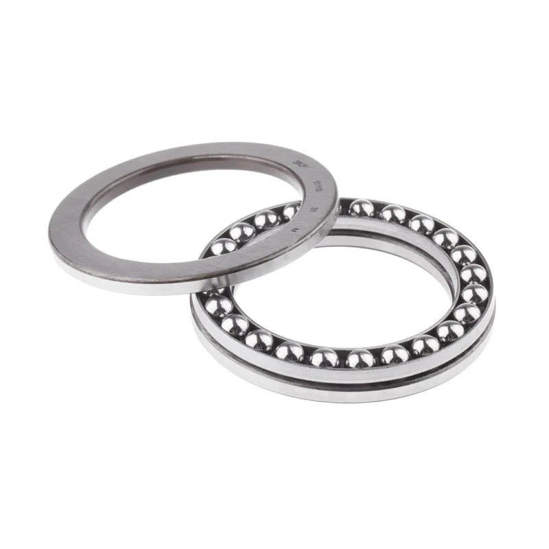 SKF Thrust Ball Bearing 50 mm ID, 70 mm OD, 14 mm Race Width, Sheet Metal Cage, Steel Balls 51110