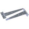 RS PRO Galvanised Steel Tee Hinge with Fixed Pin, 254 mm Length 297-8624