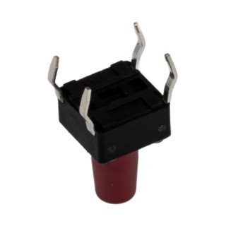 APEM Red Tactile Switch Button 6 mm SPST 50mA 12V dc PCB DTS65RV