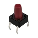 APEM Red Tactile Switch Button 6 mm SPST 50mA 12V dc PCB DTS65RV