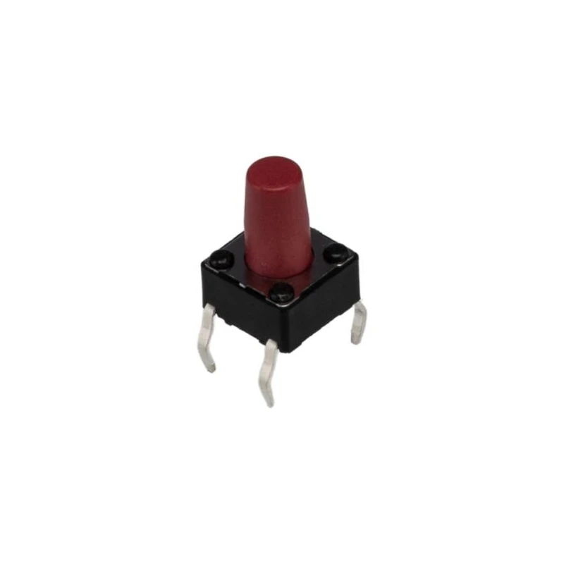 APEM Red Tactile Switch Button 6 mm SPST 50mA 12V dc PCB DTS65RV