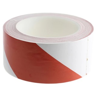 Brady White, Red Polyvinyl Chloride Lane Marking Tape 50mm x 33m, 0.14mm Thickness 255296