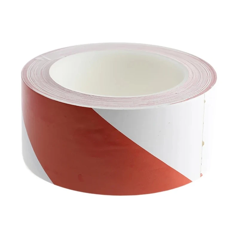 Brady White, Red Polyvinyl Chloride Lane Marking Tape 50mm x 33m, 0.14mm Thickness 255296