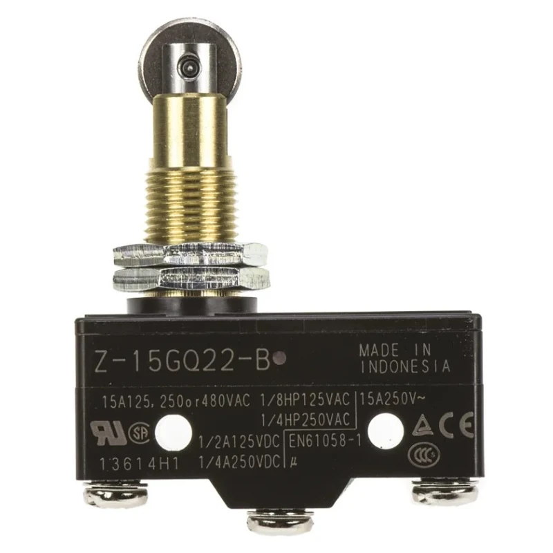 Omron Z Series Plunger Limit Switch SPDT PVC Phenolic Resin Metal Housing 250V AC 15A IP00 